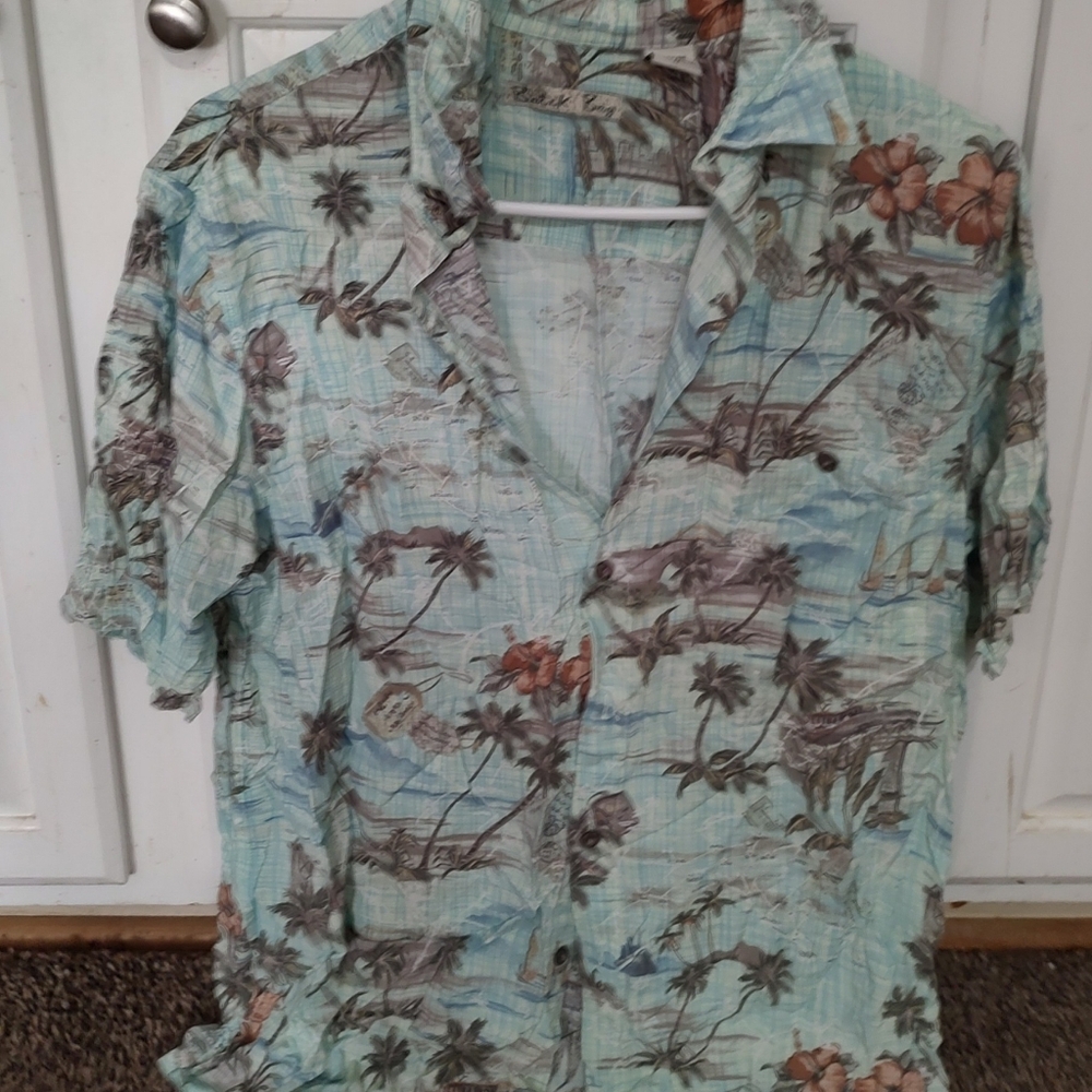 Tropical Print Men's Shirt